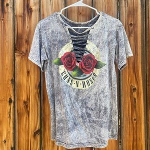 Criss Cross Guns N Roses band tee